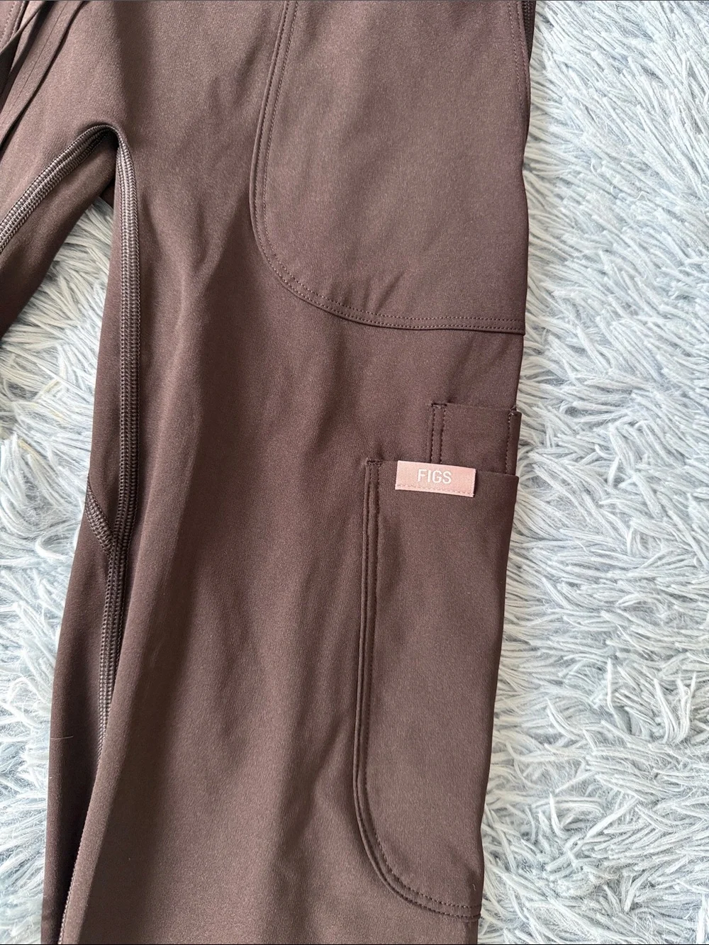 Figs Black Cargo Flare Scrublegging Pants XS NWT - Picture 5 of 9